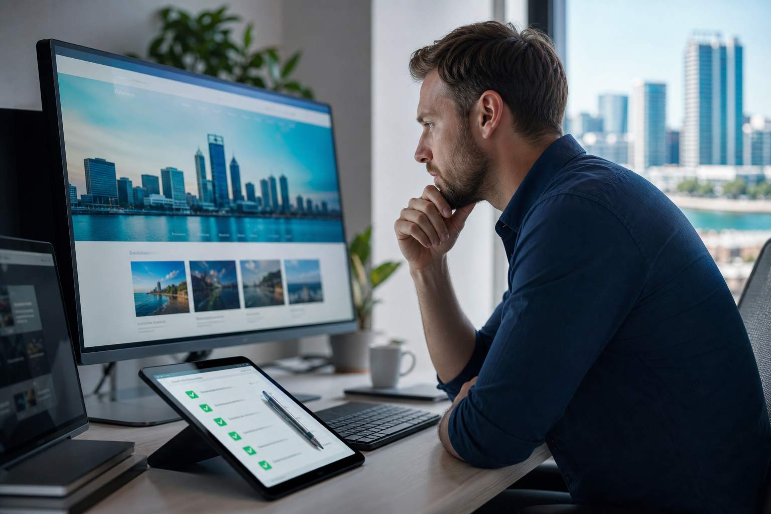 Website quality review of a Perth business homepage design