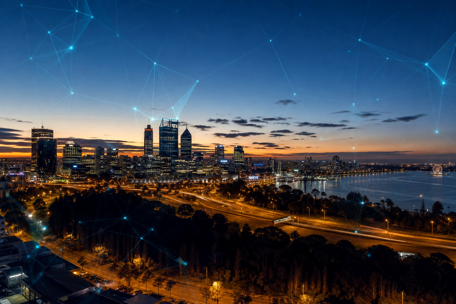 Perth skyline representing local website design and digital growth