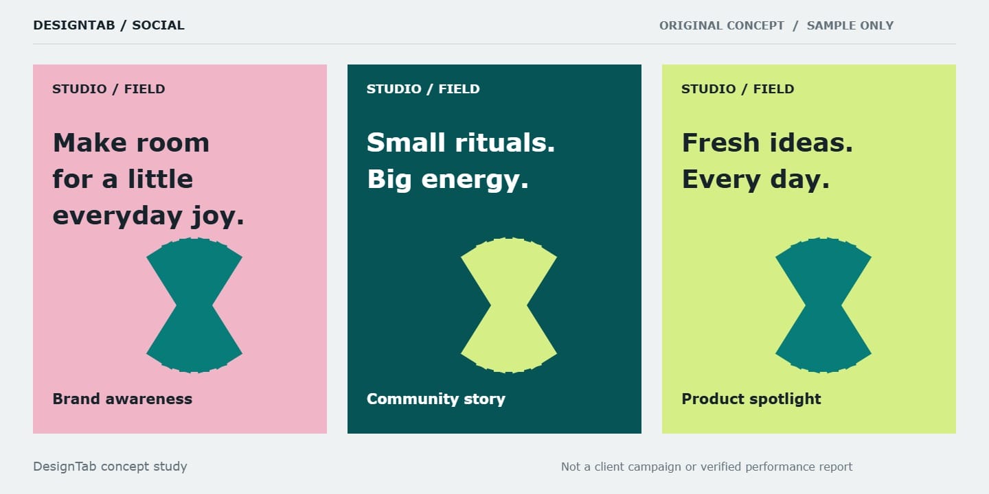 Social Campaign Collection - original concept sample, not client work