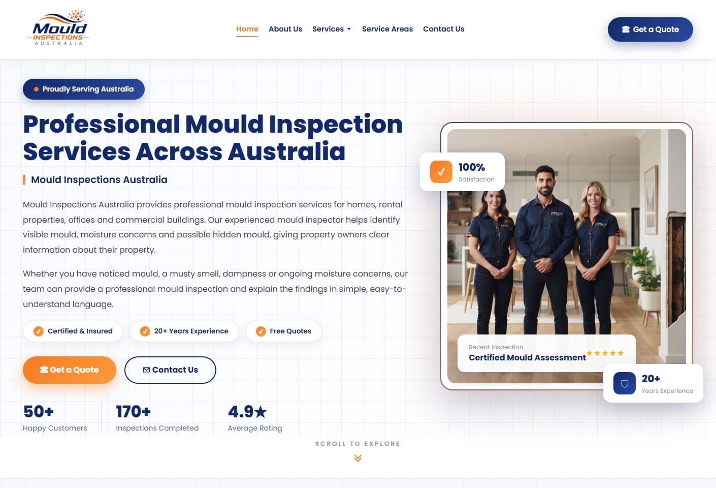 Mould Inspections Australia - homepage hero